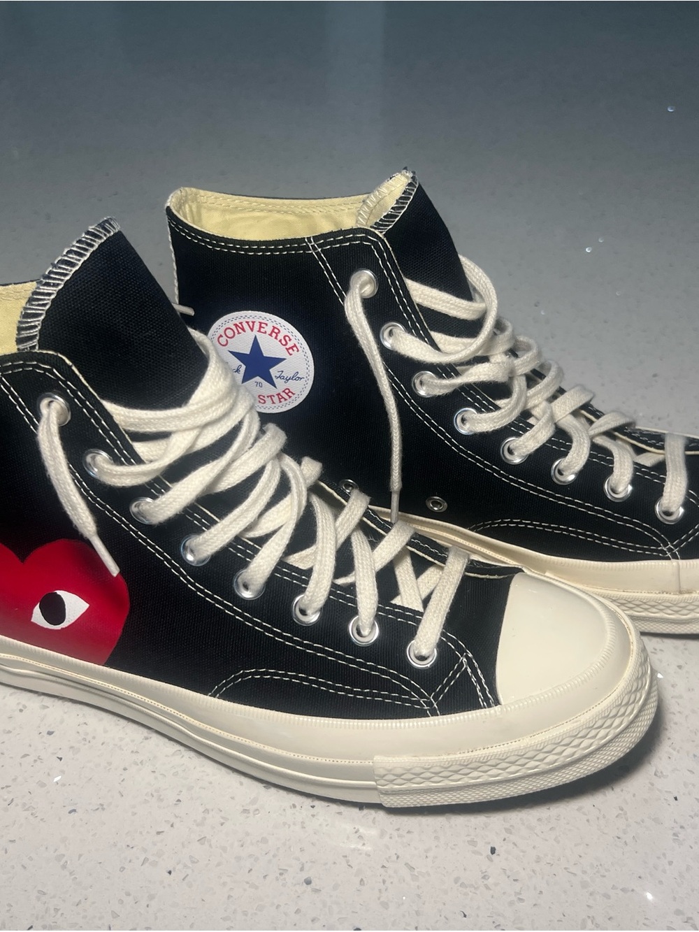 Comme des Garçons PLAY x Converse Men’s Chuck Taylor All Star High Top Sneakers